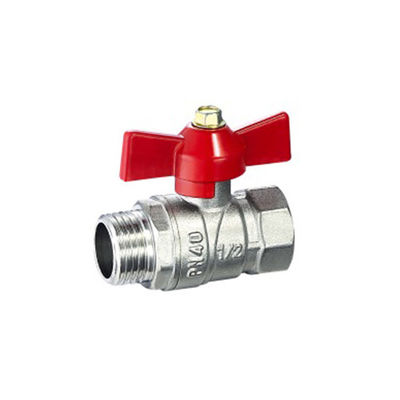 SS 3/4 латунный шаровой клапан мужской и женский с нитей с девственным Ptfe сиденье и выдувать доказательство ствола