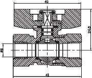 1/8-1/4 мини шаровой клапан с ANSI B1.20.1 600 Wog Brass Ball Valve (Круглое клапано из латуни)