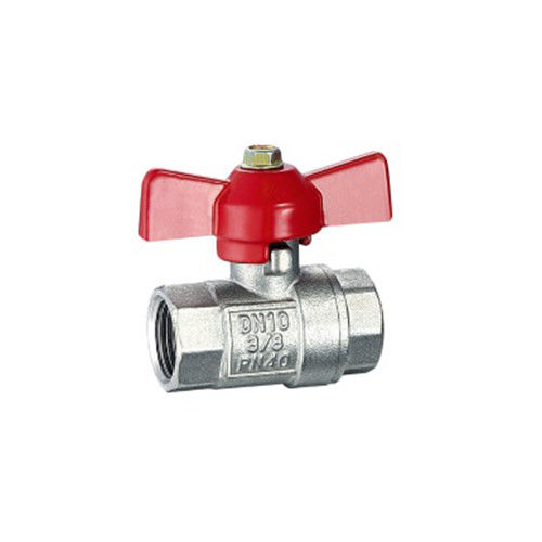 HPb59-1 Мини-клапан шаровой клапан девственный Ptfe сиденье латунный шаровый клапан с рабочей температурой -20C-180C